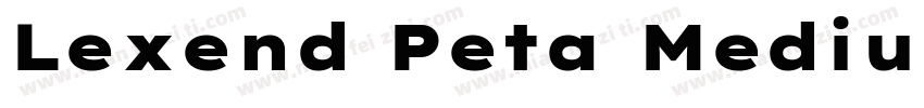Lexend Peta Medium字体转换